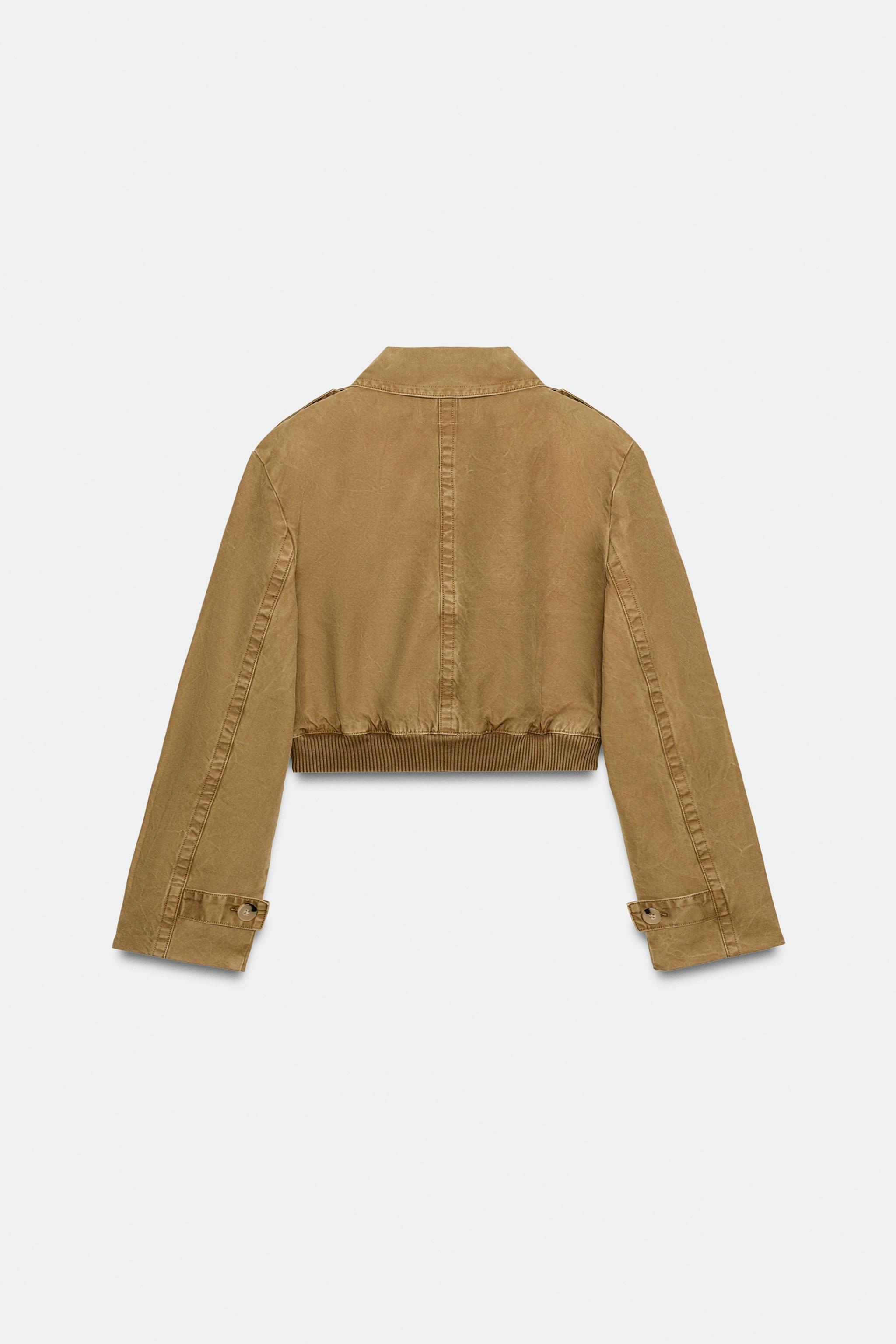 WASHED SHORT TRENCH COAT